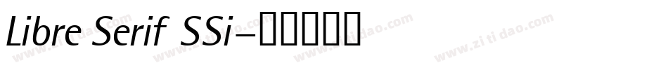 Libre Serif SSi字体转换